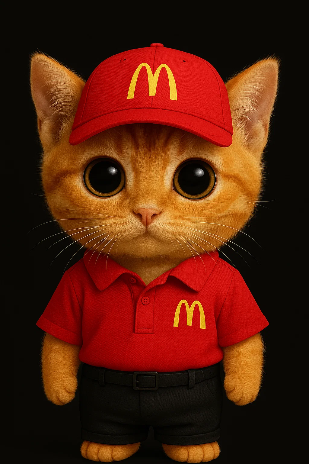 McDonald's Employee Cat